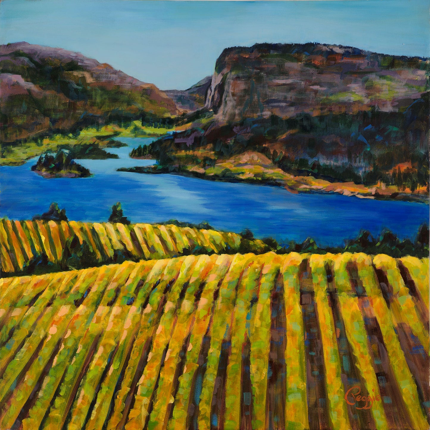 Card - Blue mountain view