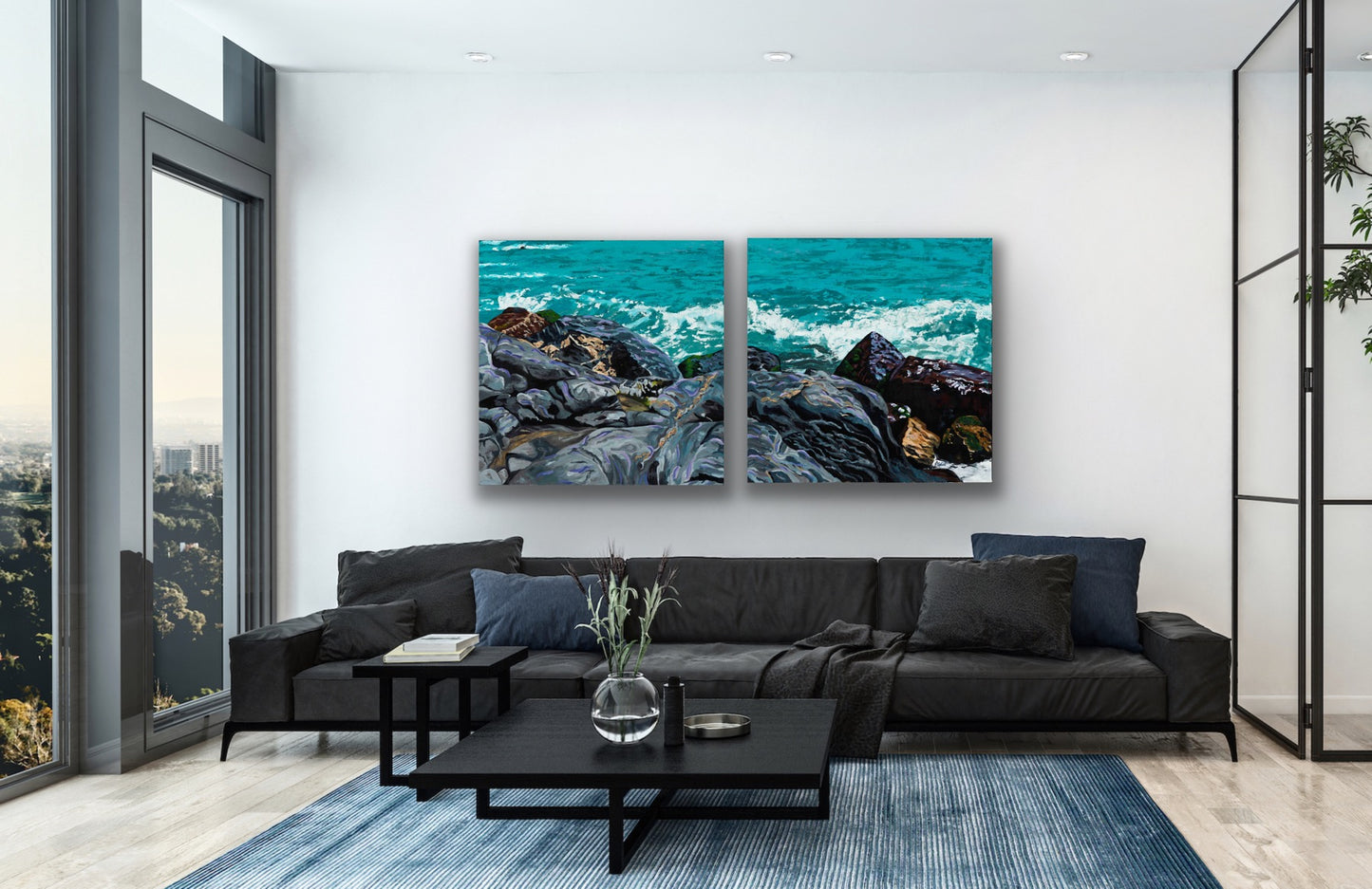 Spanish seas 1 of 2 Diptyck