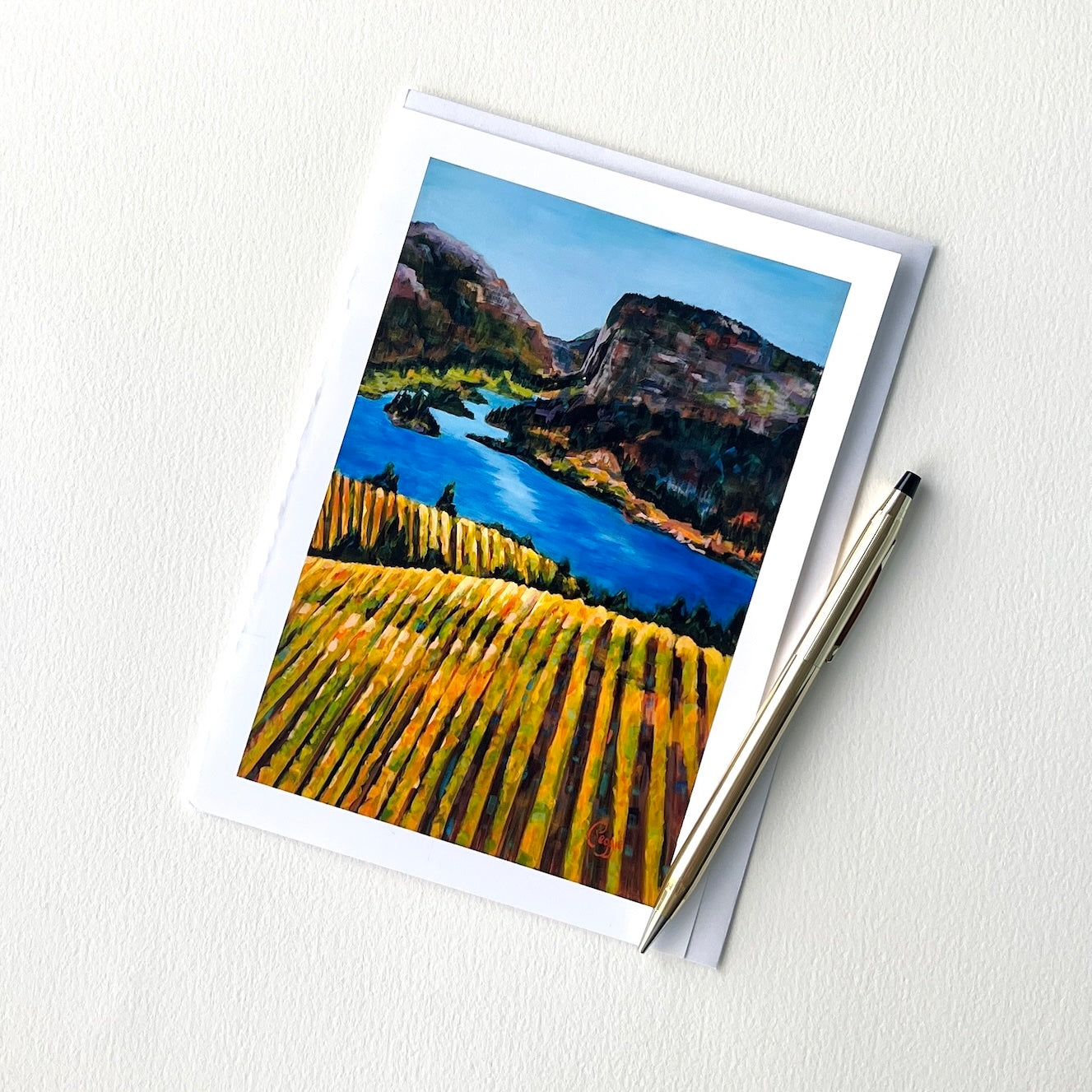 Card - Blue mountain view